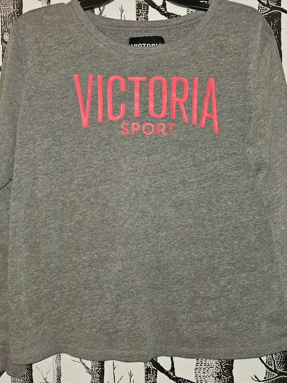 Victoria's Secret Black and Gray Sport Pullover
